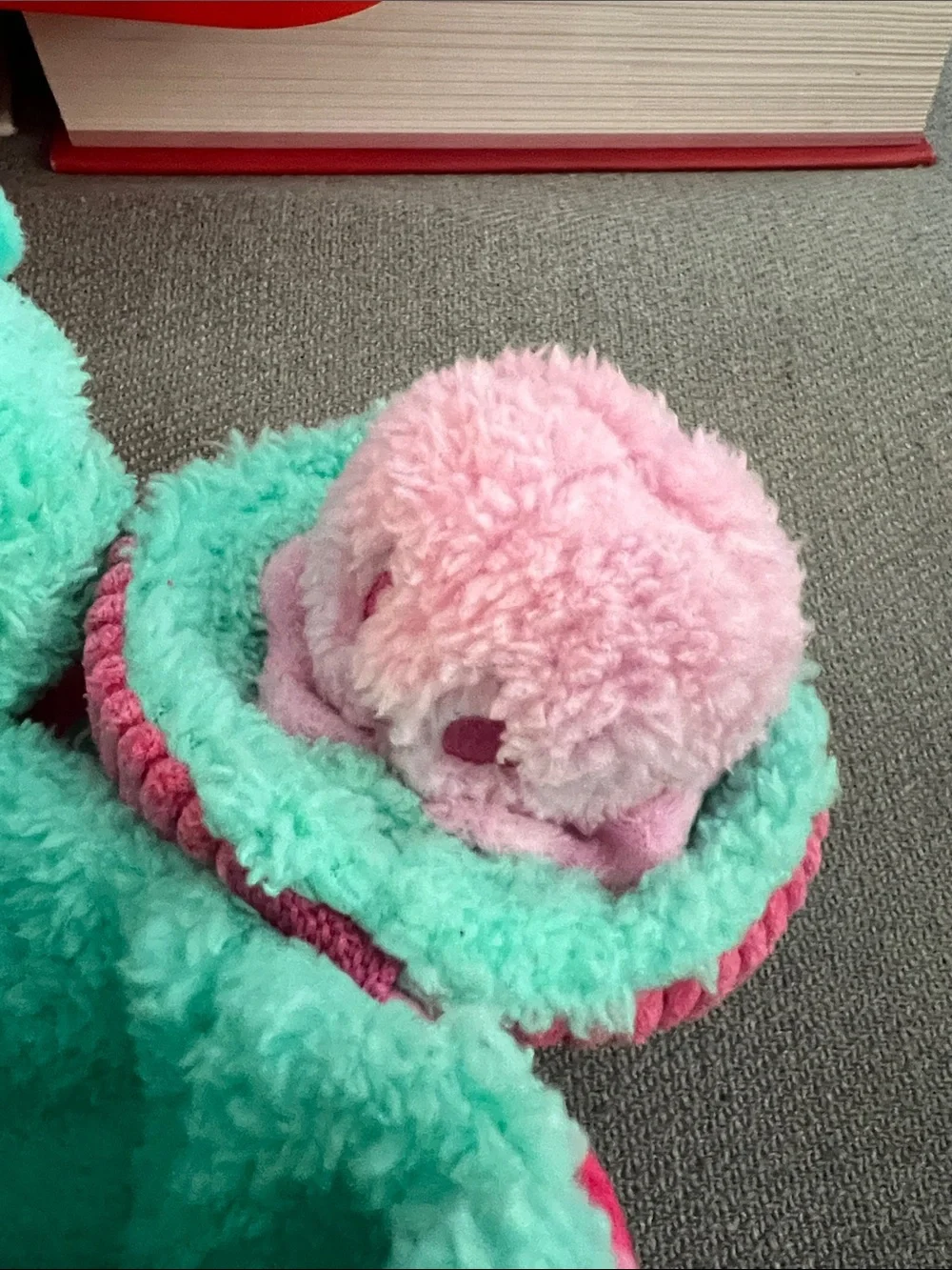 BarkBox Beg & Hairy's Ice Cream Plush Dog Toy - Multi-Part Treat Trap S Small